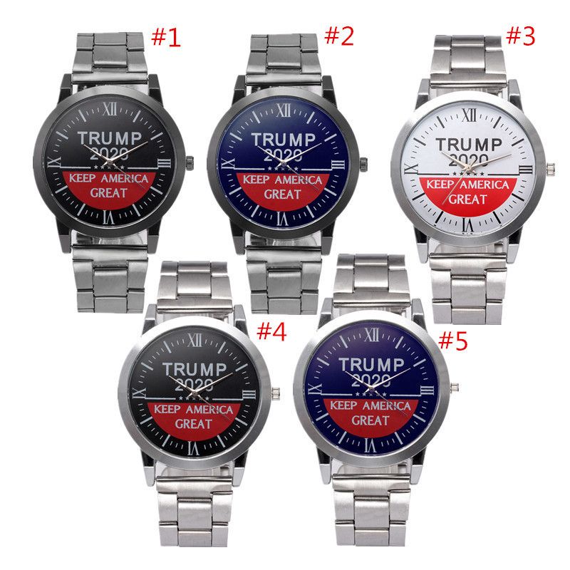 Donald trump and his history in the world of the casino 2020 Donald Trump 2020 Men Watches Retro Quartz Wristwatches 37mm Stainless Steel Strap Watch