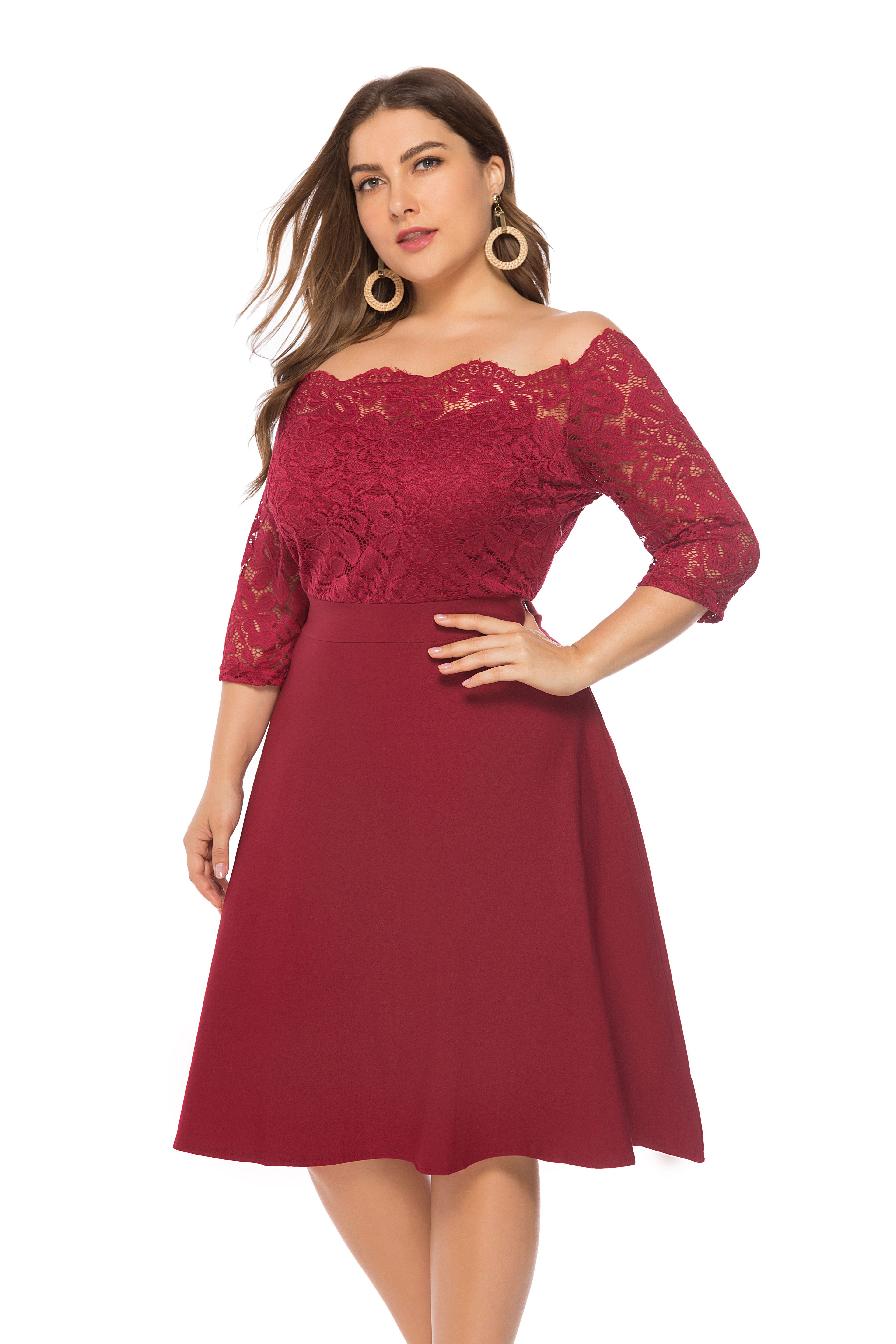 large size party dresses