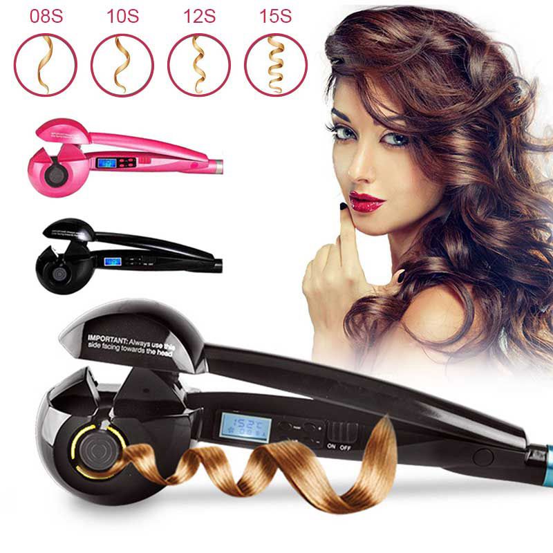 LCD Screen Automatic Curling Iron Heater Hair Care Styling Tools