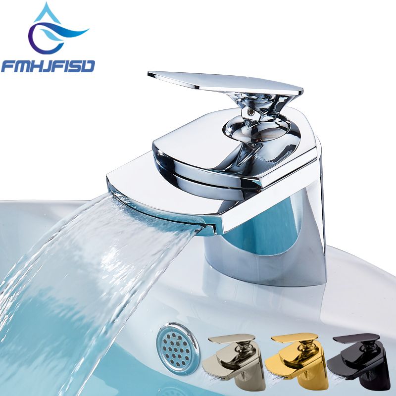 2019 Bathrooom Waterfall Basin Faucet Single Handle Mixer 2019 Bathrooom Waterfall Basin Faucet Single Handle Mixer Spout Taps With Pop Up Drain From Qushimei88 110 56 Dhgate Com