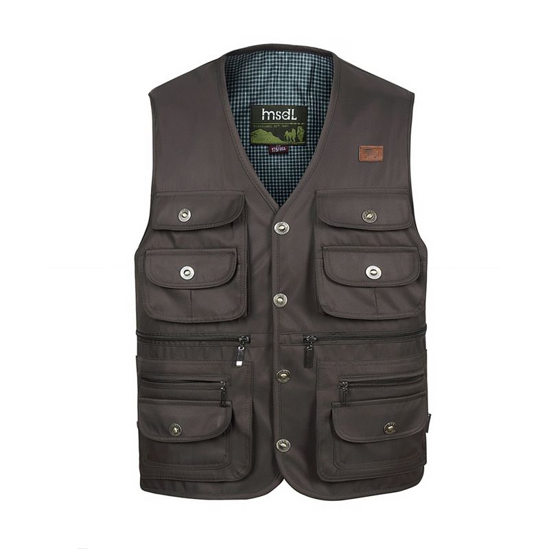 Reporter Overalls Komfortable Mantel Cargo Jacke Pocket Weste Homme Größe Mode Große Sommer Männer Multi Lässige Masculino ID2EYW9eHb