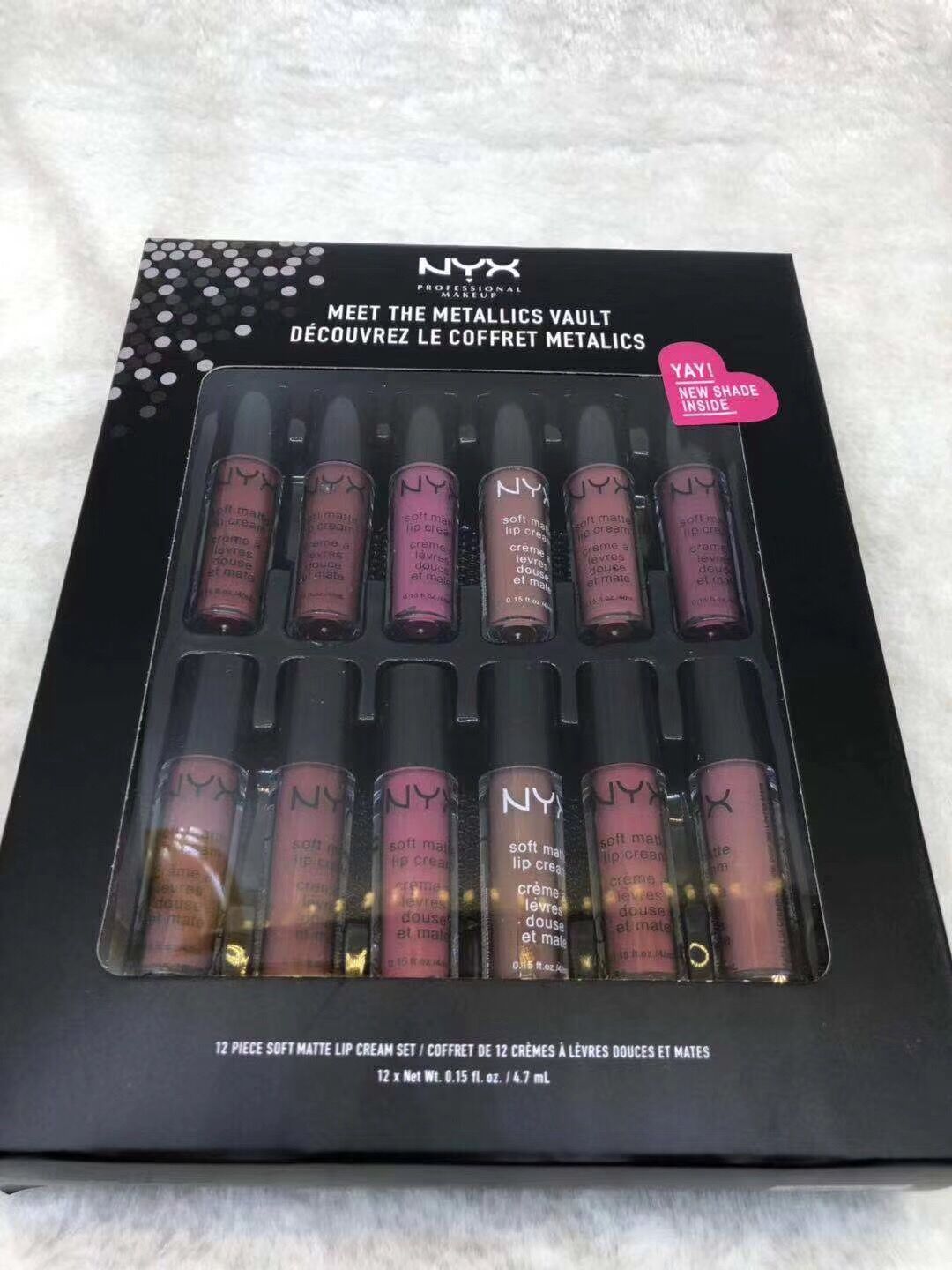 Drioship Newest NYX Lipgloss Meet The Metallics Vault Soft Matte Lip