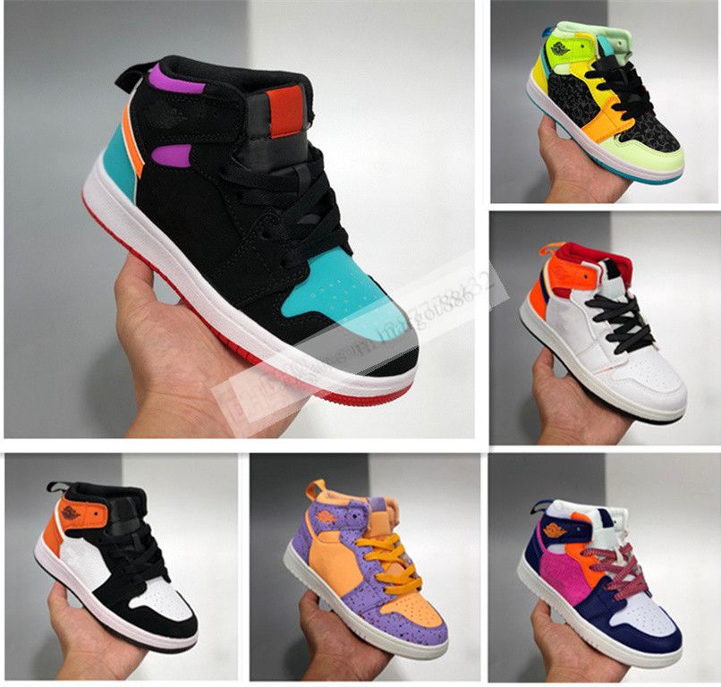 2021 Children 1s Basketball Shoes Boys Girls Sneaker Pine