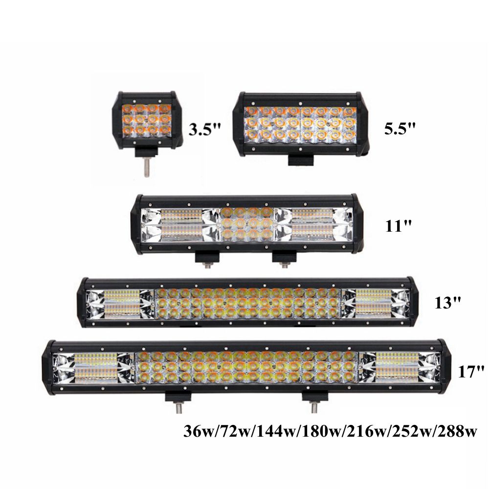a fila singola per auto camion per fuoristrada sottile SUV ATV 12 V Barra luminosa a LED da 81,3 cm 24 V