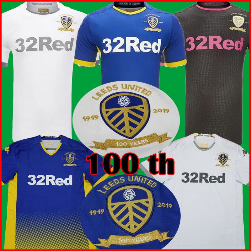 2021 19 20 Leeds United Home Soccer Jersey LEEDS 100th Jersey