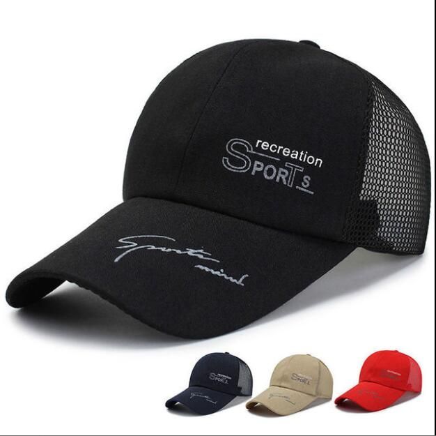 Summer Quick Drying Men Running Hat Breathable Mesh Cap Sport Cap Quick