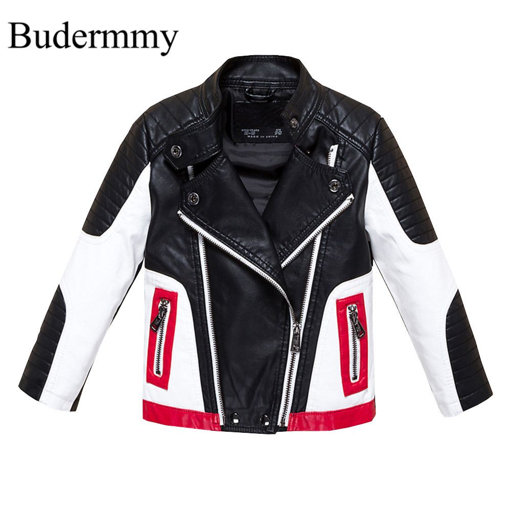 Boys Jackets Faux Leather For And Girls 2 3 4 6 8 10 12 Years Children Fashion Autumn Toddler Girl Clothes