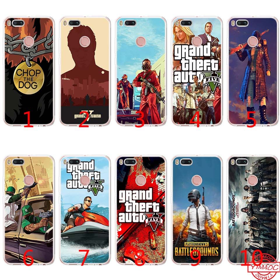 Chehly Na Telefon Grand Theft A Gta 5 Pubg Myagkij Silikonovyj Chehol - chehly na telefon grand theft a gta 5 pubg myagkij silikonovyj chehol dlya telefona tpu dlya xiaomi mi a2 lite a1 5x 6x 8 se 6 mix 2s kryshka chehly dlya mobilnyh