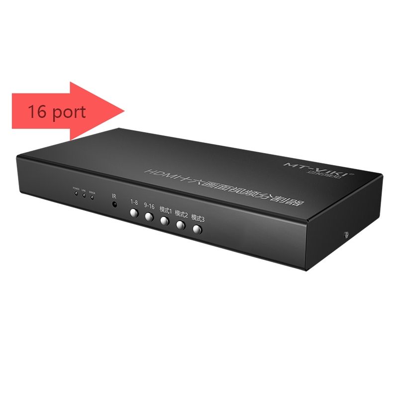 Support Panel And Ir Control Hd 1080p 16x1 16 Port Seamless Hdmi