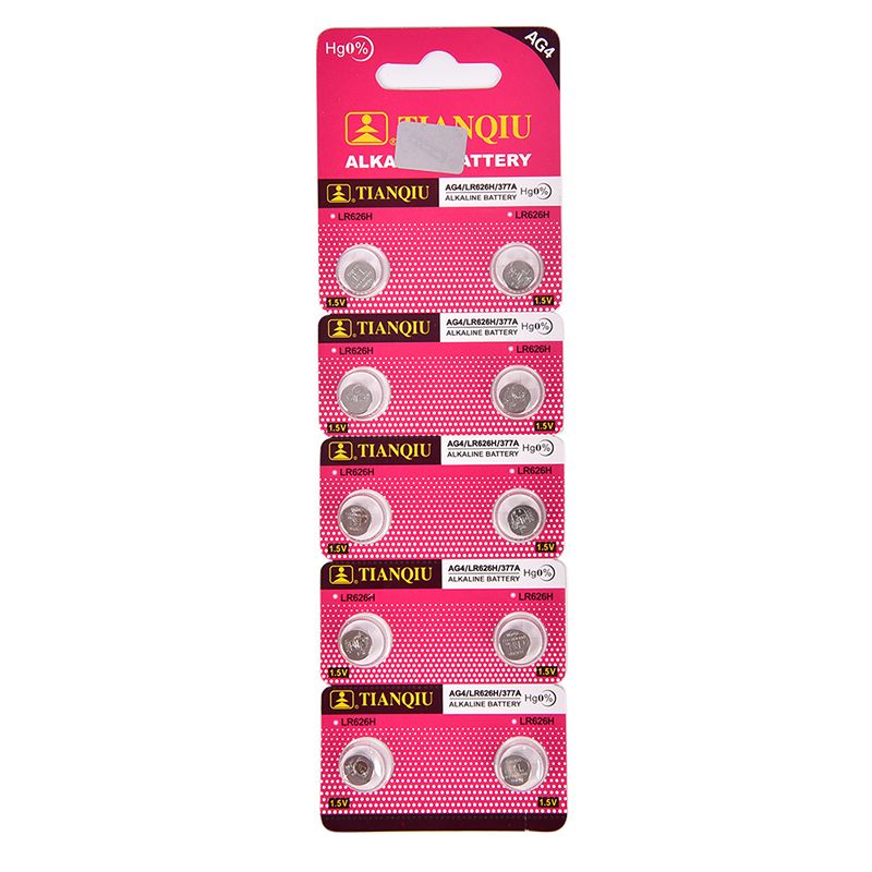 10 X AG4 377A 377 LR626 SR626SW SR66 LR66 376 Alkaline Button Cell ...