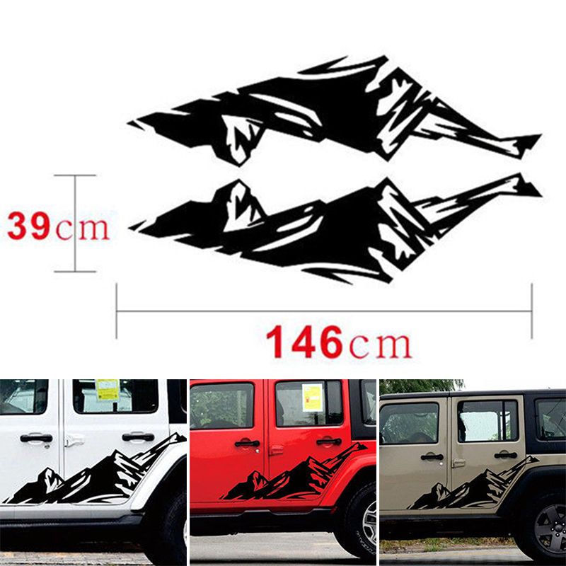 black vinyl mountain graphics