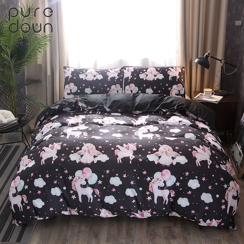 King Queen Twin Size Unicorn Bedding Sets Polyester Comforter Duvet King Queen Twin Size Unicorn Bedding Sets Polyester Comforter Duvet Cover Set Without Sheet Home Bed Room Sheets