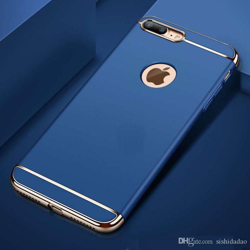 luxury 3 in 1 rear cover for iphone x 6 6s 7 8 plus case fashion