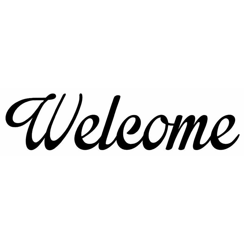 2019 hotmeini wholesale length 18cm welcome vinyl decal funny