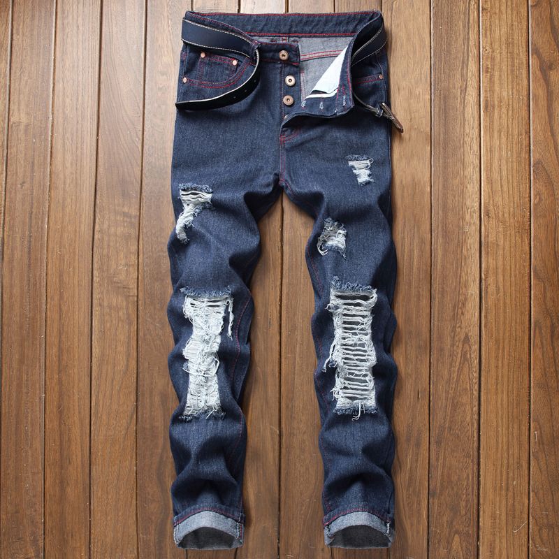 black jeans with white stitching