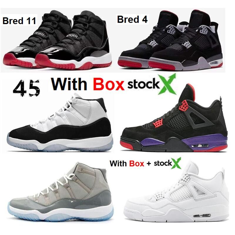 Acheter StockX New 4 11s Bred Avec La BoÃ®te 2019 Ce Que Les 4s SNKRS Concord 11 WNTR Loyal Bleu 