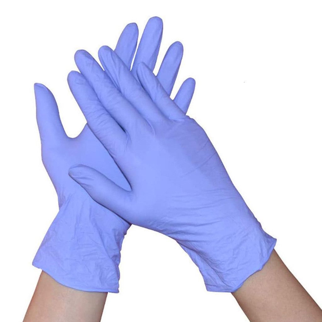 2021 Latex Disposable Purple Nitrile Gloves For Home Cleaning /Food
