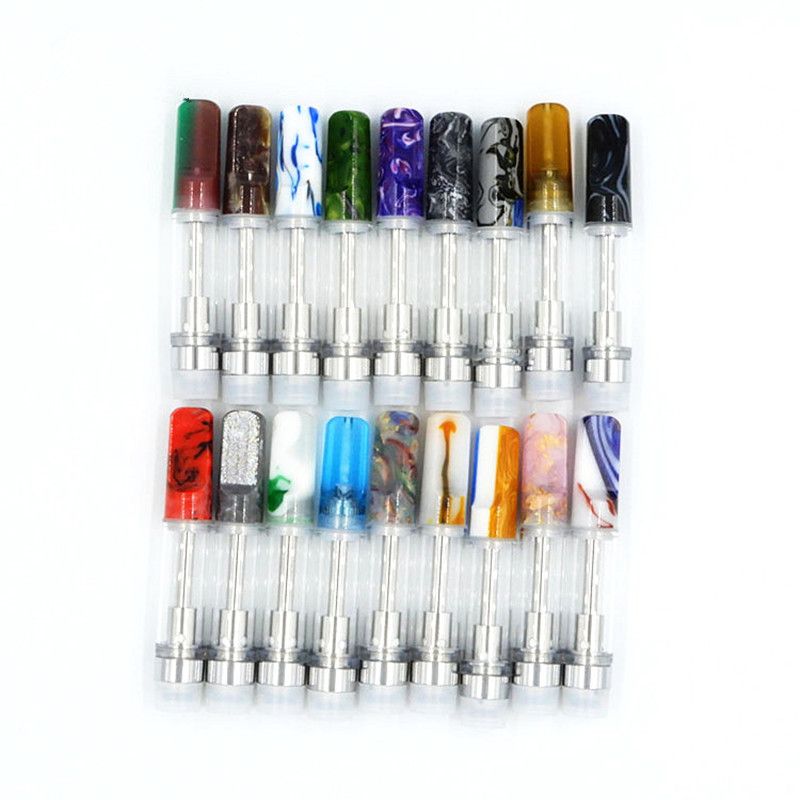 Colorful Epoxy Resin Tip Carts Wooden Tip Bamboo Tips Empty Vape
