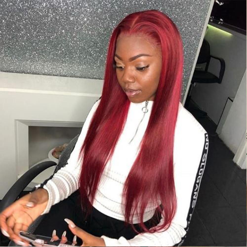 Pre Plucked 360 Lace Frontal Wigs Straight Brazilian Virgin Human Hair