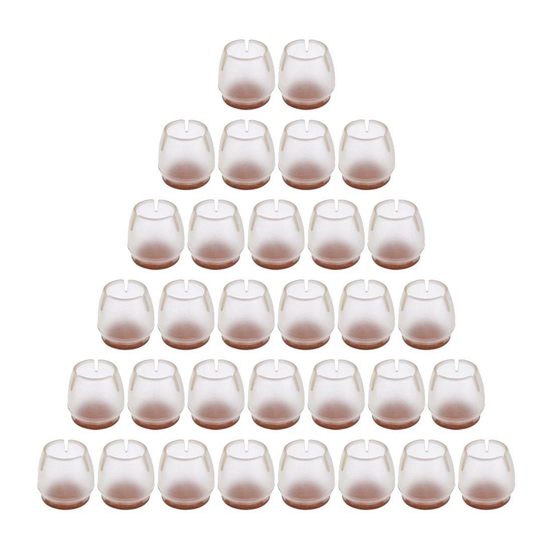 2019 Transparent Silicone Chair Leg Caps Felt Pads Furniture Pad