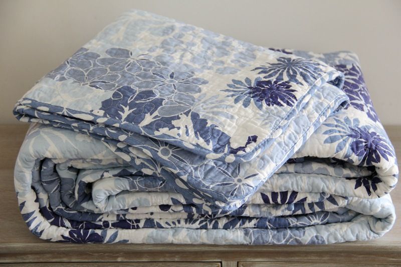 2021 Cotton Quilted Wash Duvet Throw Blanket Set European Pastoral Cotton Quilted Quilt Cover