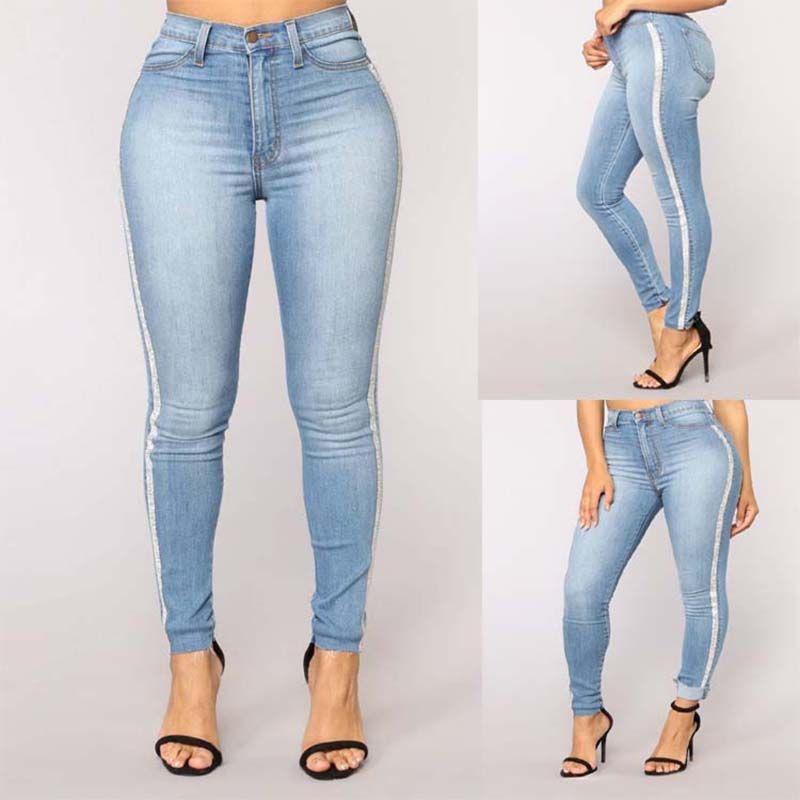 Women S Jeans Female Trousers Push Up Pencil Pants Solid Wash Skinny Woman High Waist Winter Binaservice Co Id