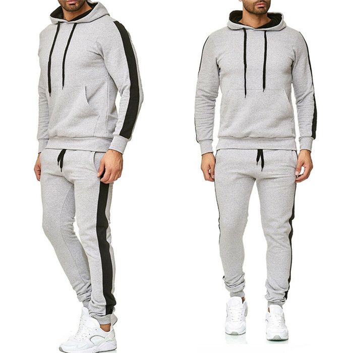 2021 Slim Men Sweatsuit Designer Tracksuit Men Long Sleeve Hoodies ...