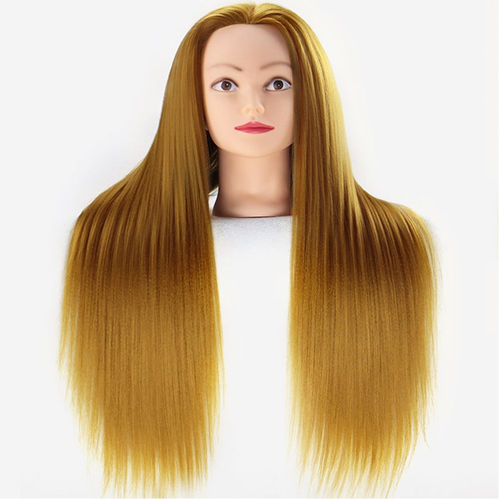 2020 Hairdressers 60cm Yaki Hair Synthetic Mannequin Head Hairstyles