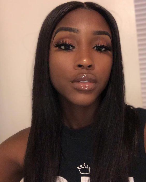 Mongolian Human Hair 360 Lace Wigs Natual Color Silky Straight Pre
