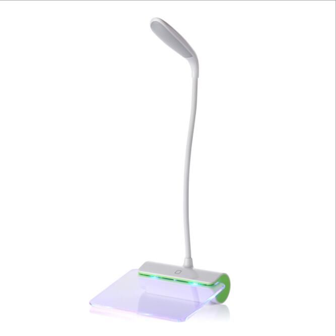Sxi 1 Carton Led Desk Lamp Portable Reading Night Light With Touch Control And 3 Modes Acrylic Leave Message Board