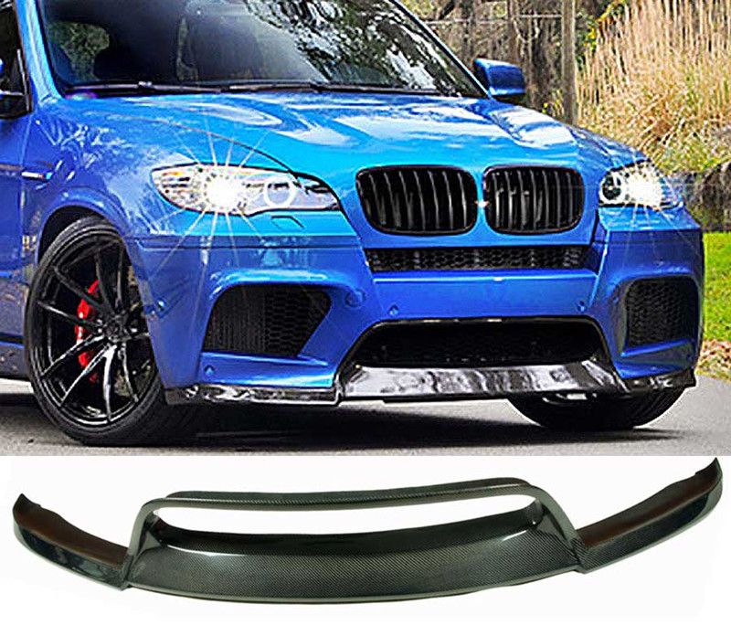 2021 Car Surrounded Carbon Fiber Front Lip Spoiler Splitter E70 E71 X5M