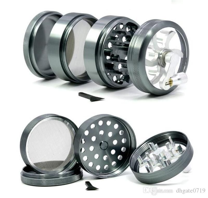 Wholesale Best Quality BRAND 50mm 4Layer Sharpstone Herb Grinder With