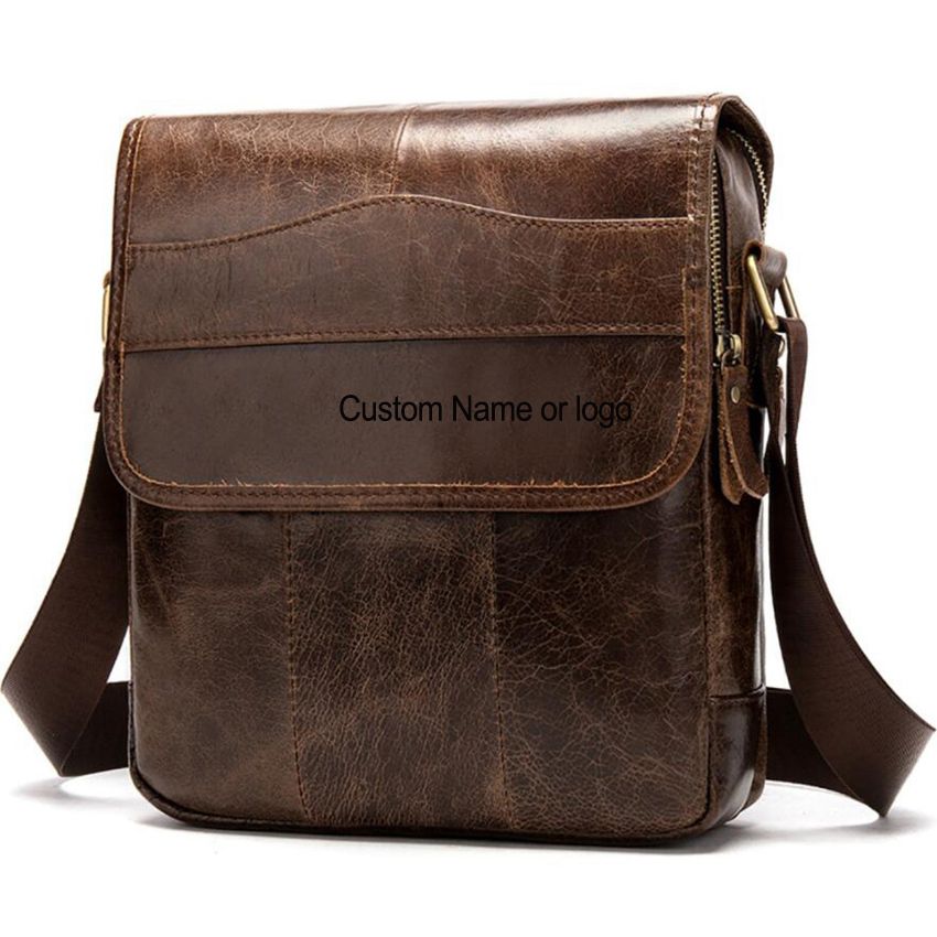 engraved leather messenger bags