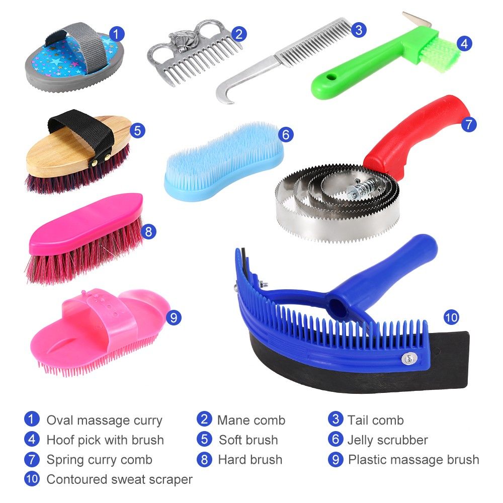 2019 Horse Cleaning Set Horse Care Products Grooming Tool Tail Comb