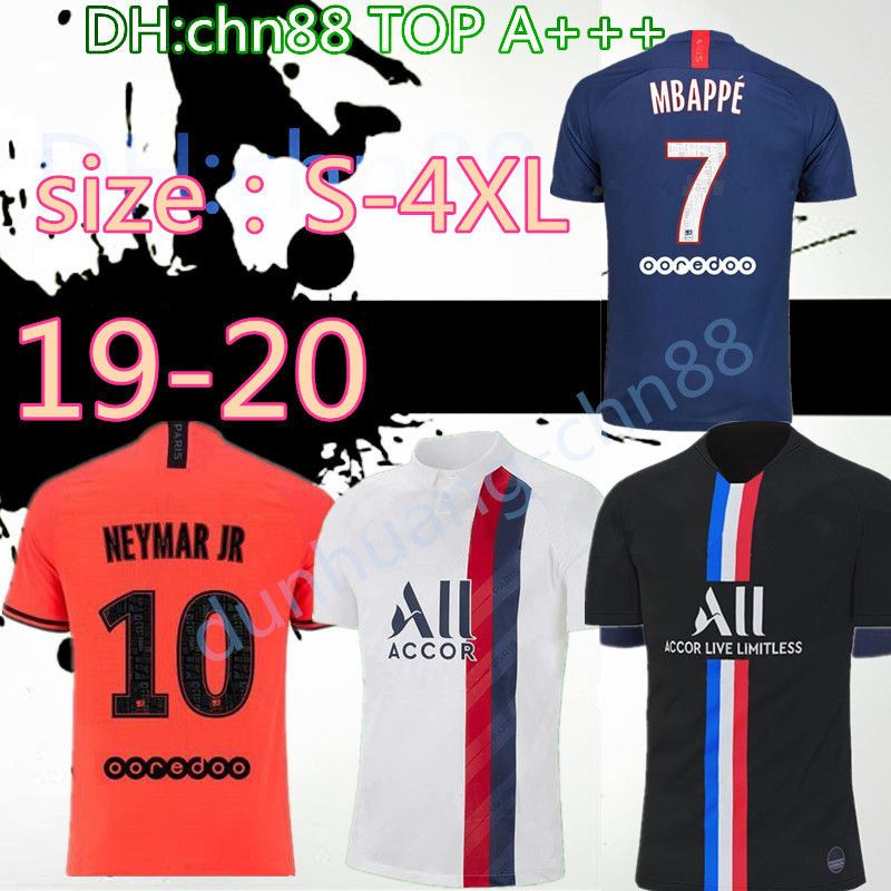 Download 2020 Large Size:S 4XL 19 20 PSG Maillots De Foot MBAPPE ...