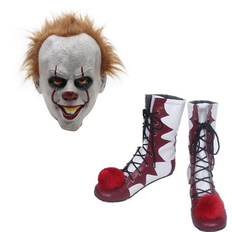 Mens It Pennywise Clown Lace-Up Ankle Boots
