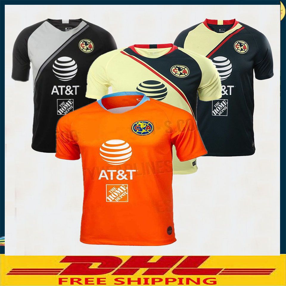 DHL 2018 2019 LIGA MX Club America Soccer Jerseys Home Away 18 19 Club
