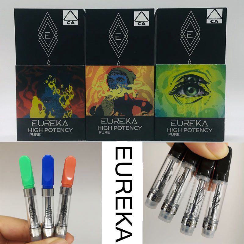EUREKA Vape Cartridge Packaging High Potency Carts 0.8ml 1ml Ceramic