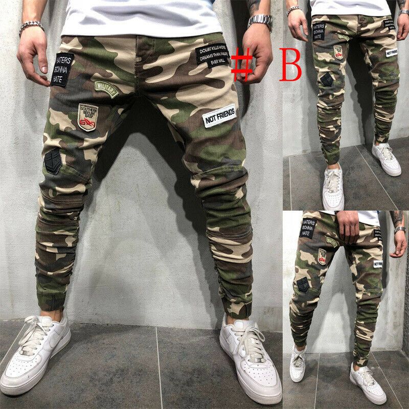 military green jeans mens