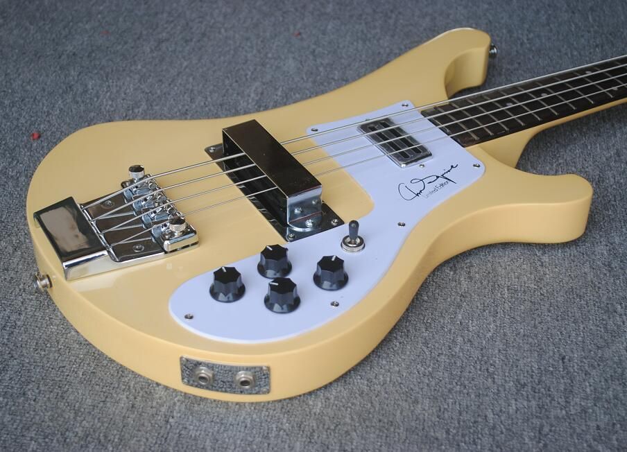 Neck Thru Body RIC 4003 Chris Squire Signature Cream 4 Strings Electric