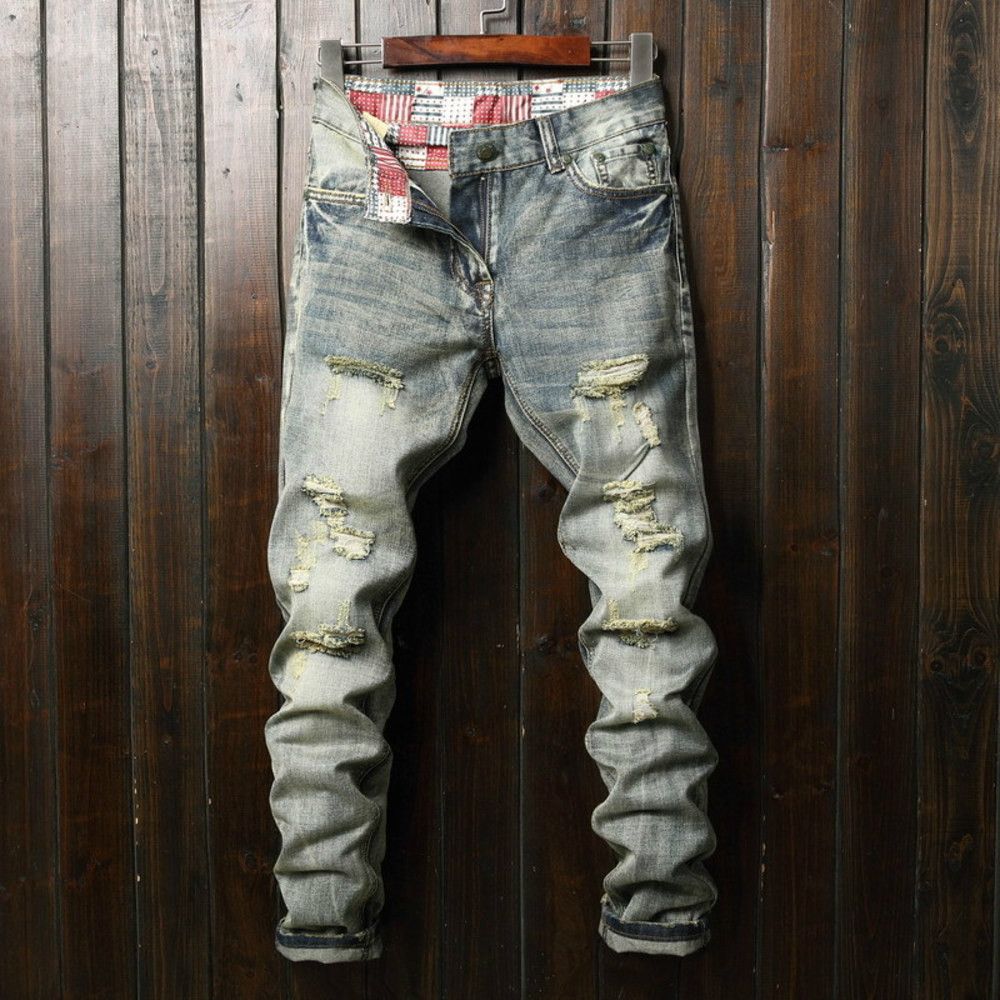2021 2019 Mens Crime Designer Jeans Rock Revival Biker Hip Hop Man High