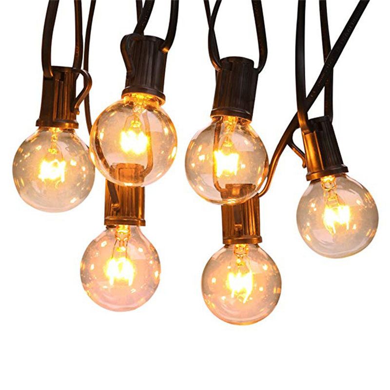 Uk Plug 25ft G40 Globe String Lights With Clear Bulbs Ul Listed Uk Plug 25ft G40 Globe String Lights With Clear Bulbs Ul Listed Backyard Patio Decor Lamp Set 40ja11 Outdoor Light