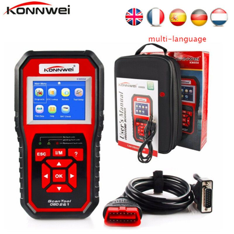2019 Konnwei ScanTool KW850 OBD2 Car Diagnostics Tool OBD ...