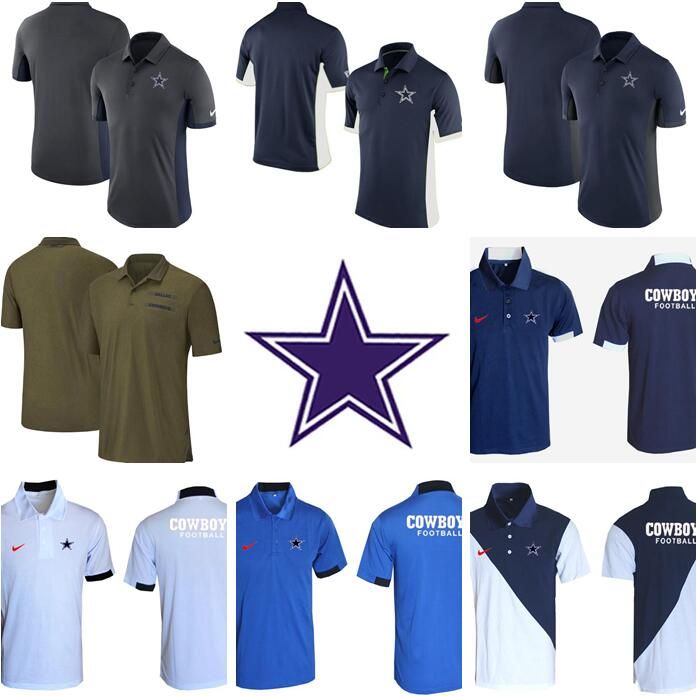 2019 Men'S DallasNFL Cowboys Salute To Service Sideline Polo Shirt Olive From Niceook, $18.95 