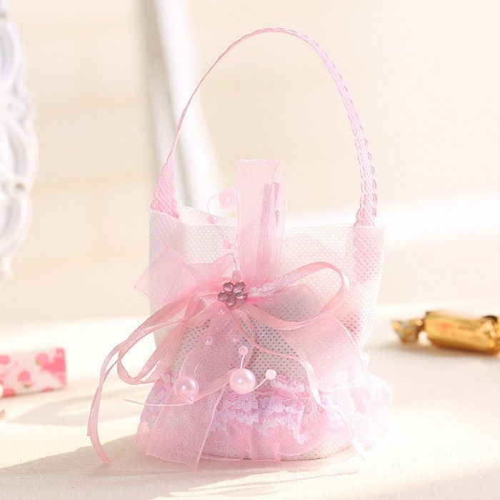 Baby Shower Decoration New Fashion Pink Color Non Woven Fabric Baby