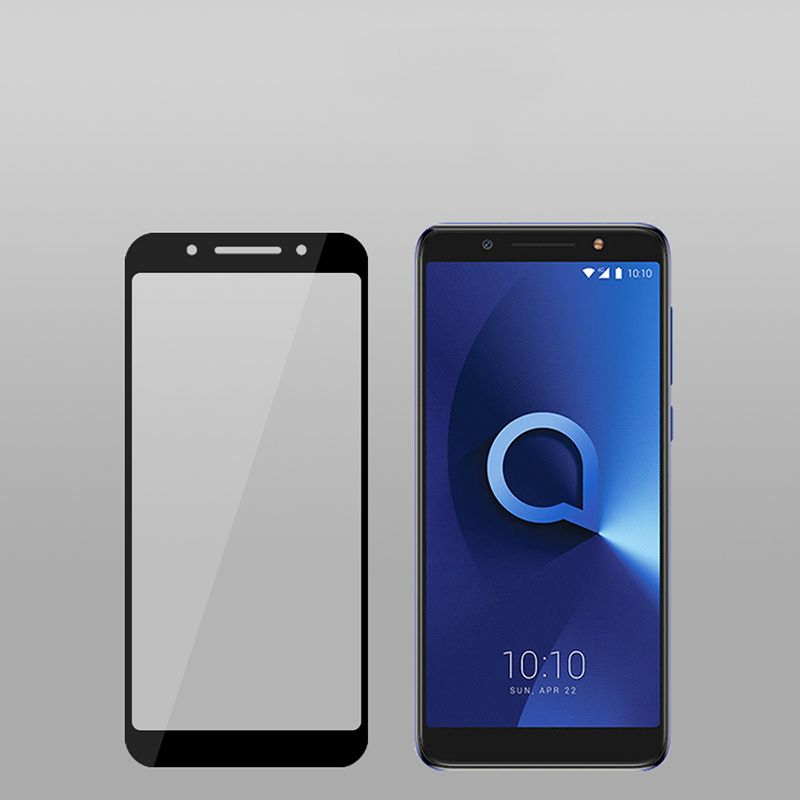 Curved Edge Full Cover Tempered Glass Screen Protector For Alcatel 1X Evolve T-Mobile Revvl 2 Revvl 2 Plus with Package