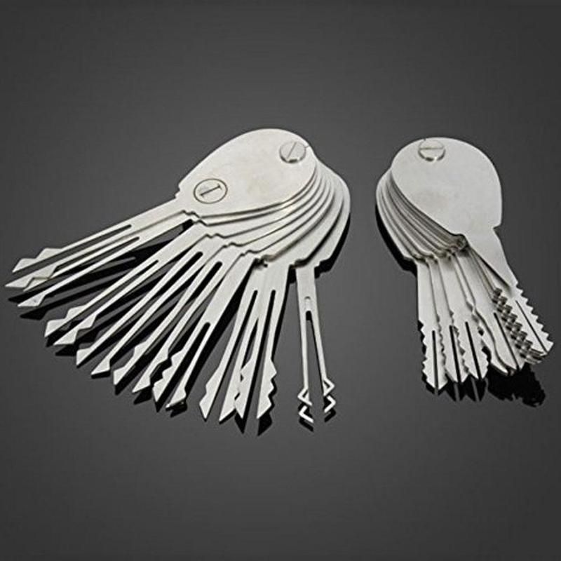 YQ New 20psc Double Sided Padlock Picks Door Lock Opener Locksmith Tool
