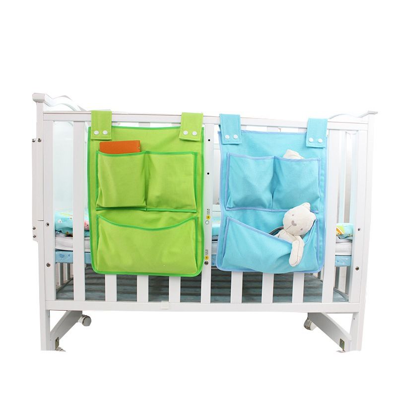 Toy Diapers Crib Organizer Baby Cot Bed Hanging Bag Storage Bedding