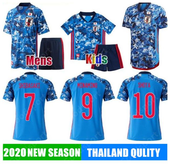 2021 19 20 Japan Soccer Jerseys SHOYA SHIBASAKI 2020 Japan Men Kids Kit