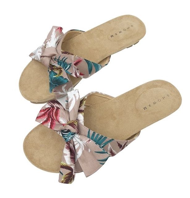 Bowties Nuevo Corcho Sandalias 2019 Casual Color Con Chanclas Estilo Planas De Mujeres Mezclado Verano Playa Diapositivas Zapatos Zapatilla A43jLq5R